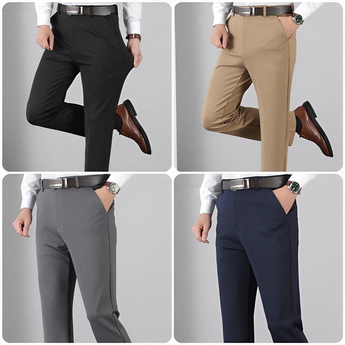 ACHETEZ 1 ET RECEVEZ 2 | Pantalon Classique Élégant Gentleman 2025 + Ceinture Élégante en Cuir Offerte