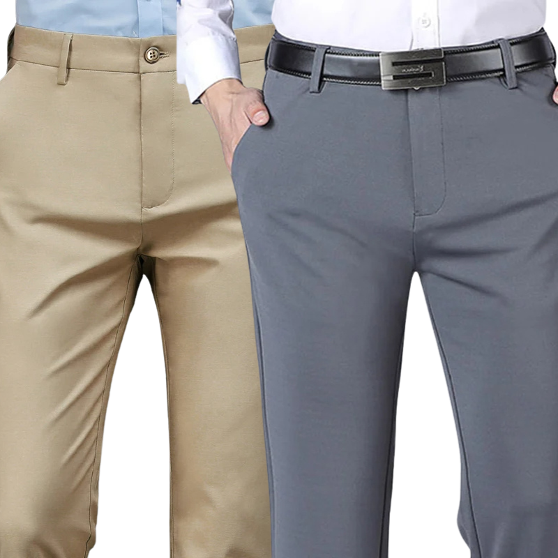 ACHETEZ 1 ET RECEVEZ 2 | Pantalon Classique Élégant Gentleman 2025 + Ceinture Élégante en Cuir Offerte