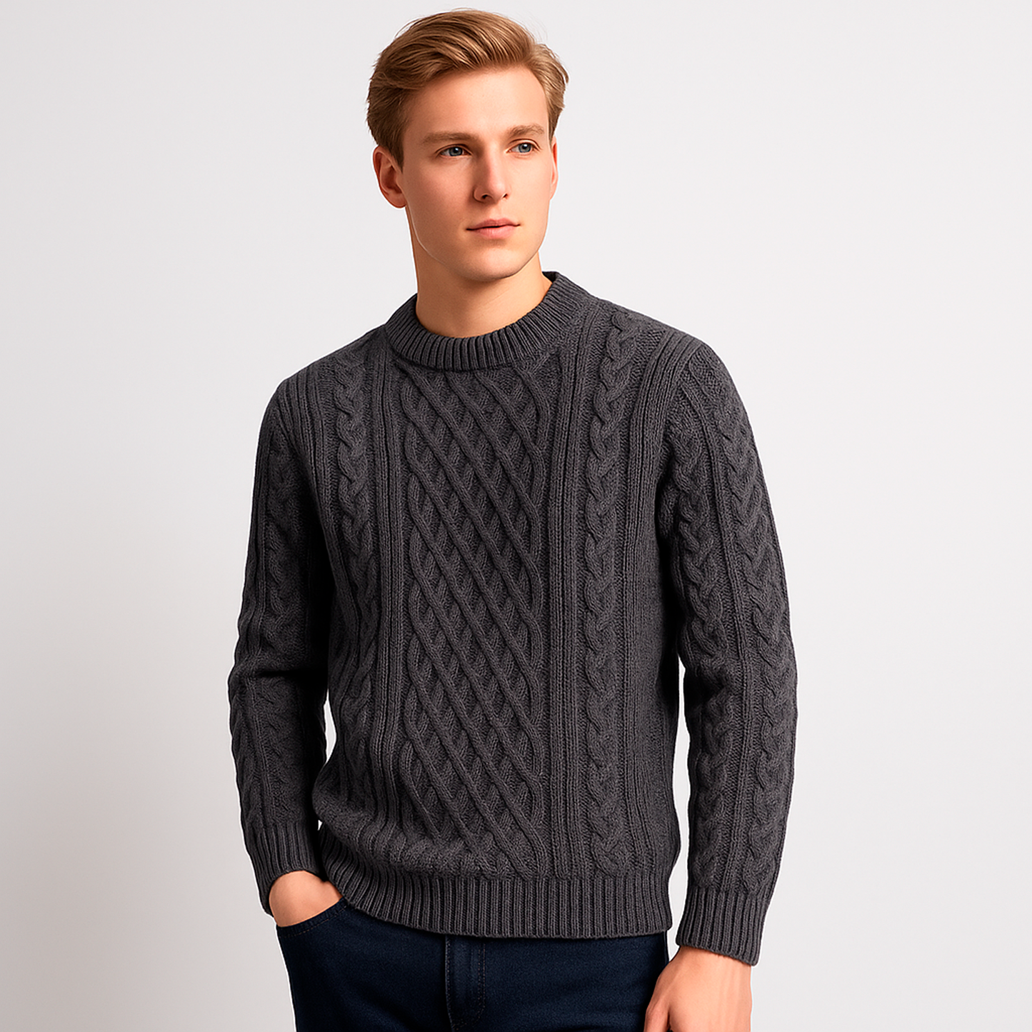 Pull en Laine Noir Homme