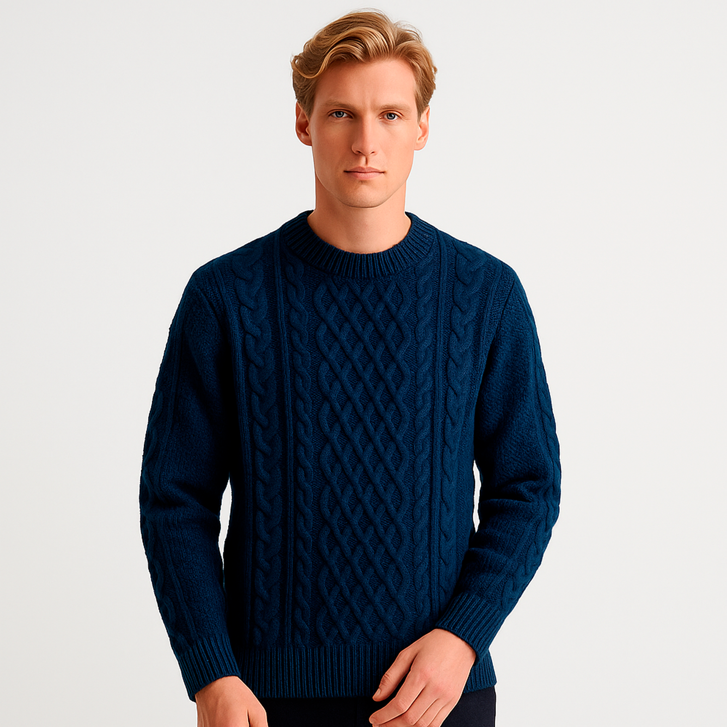 Pull en Laine Noir Homme