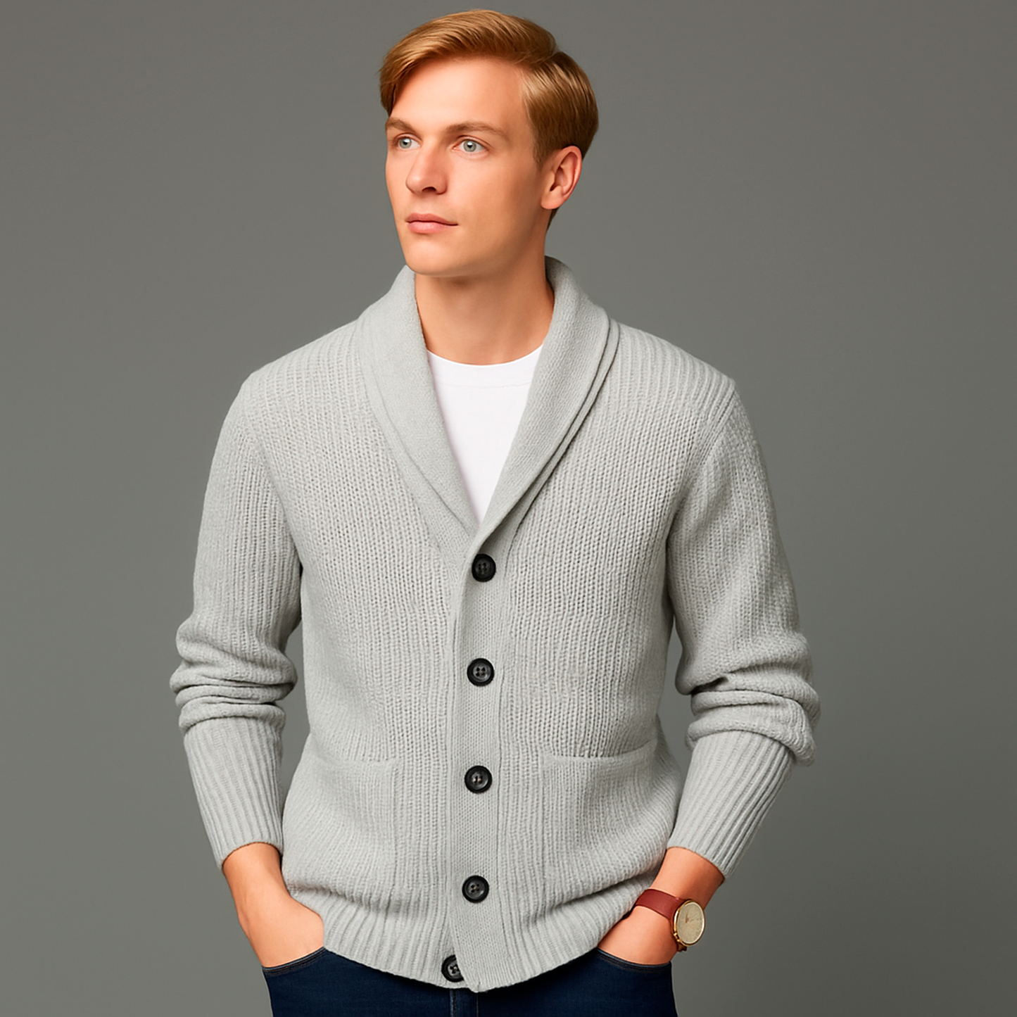 Cardigan Tricoté Homme