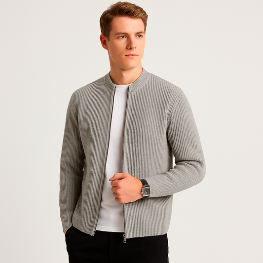 Pull Classique à Fermeture Éclair Homme