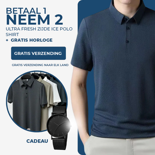 [ACHETEZ 1, PRENEZ 2] - Polo Ultra Fresh en Soie Ice