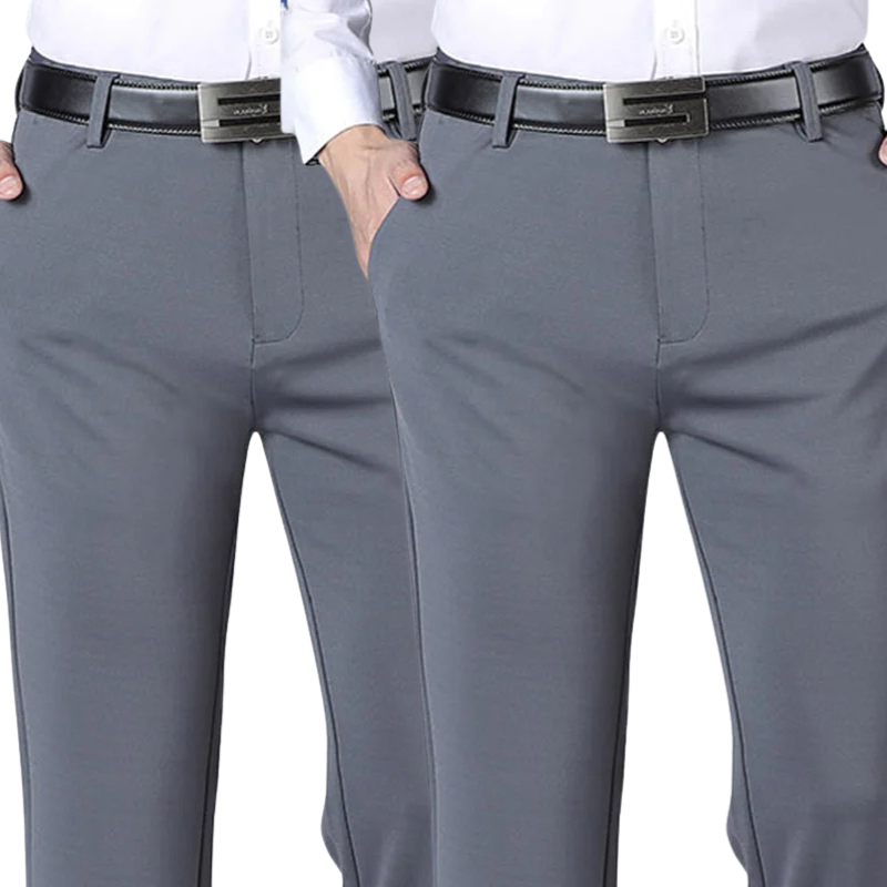 ACHETEZ 1 ET RECEVEZ 2 | Pantalon Classique Élégant Gentleman 2025 + Ceinture Élégante en Cuir Offerte