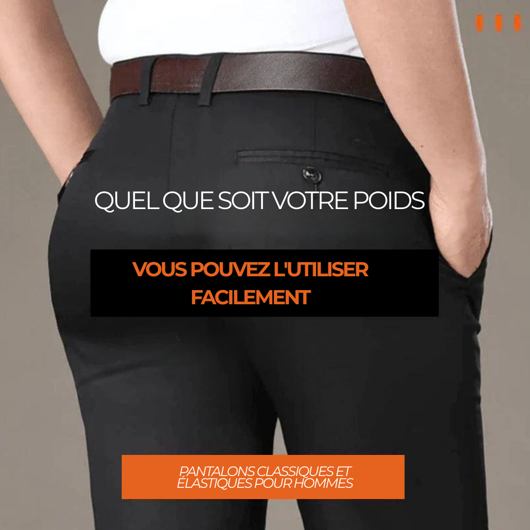 ACHETEZ 1 ET RECEVEZ 2 | Pantalon Classique Élégant Gentleman 2025 + Ceinture Élégante en Cuir Offerte