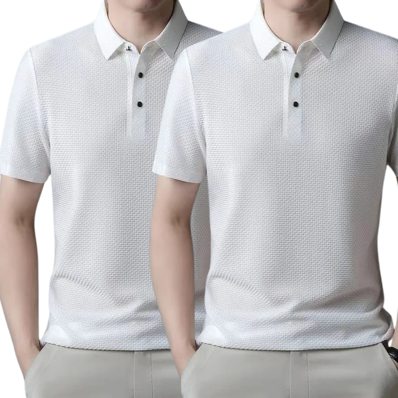 [ACHETEZ 1, PRENEZ 2] - Polo Ultra Fresh en Soie Ice