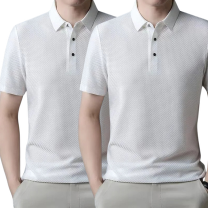 [ACHETEZ 1, PRENEZ 2] - Polo Ultra Fresh en Soie Ice