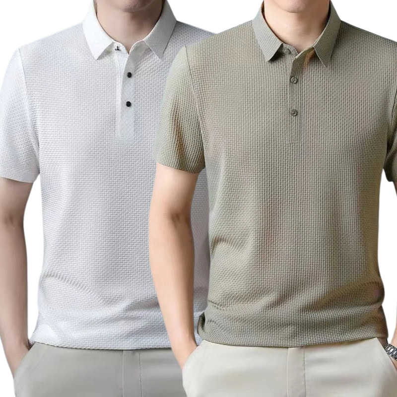 [ACHETEZ 1, PRENEZ 2] - Polo Ultra Fresh en Soie Ice