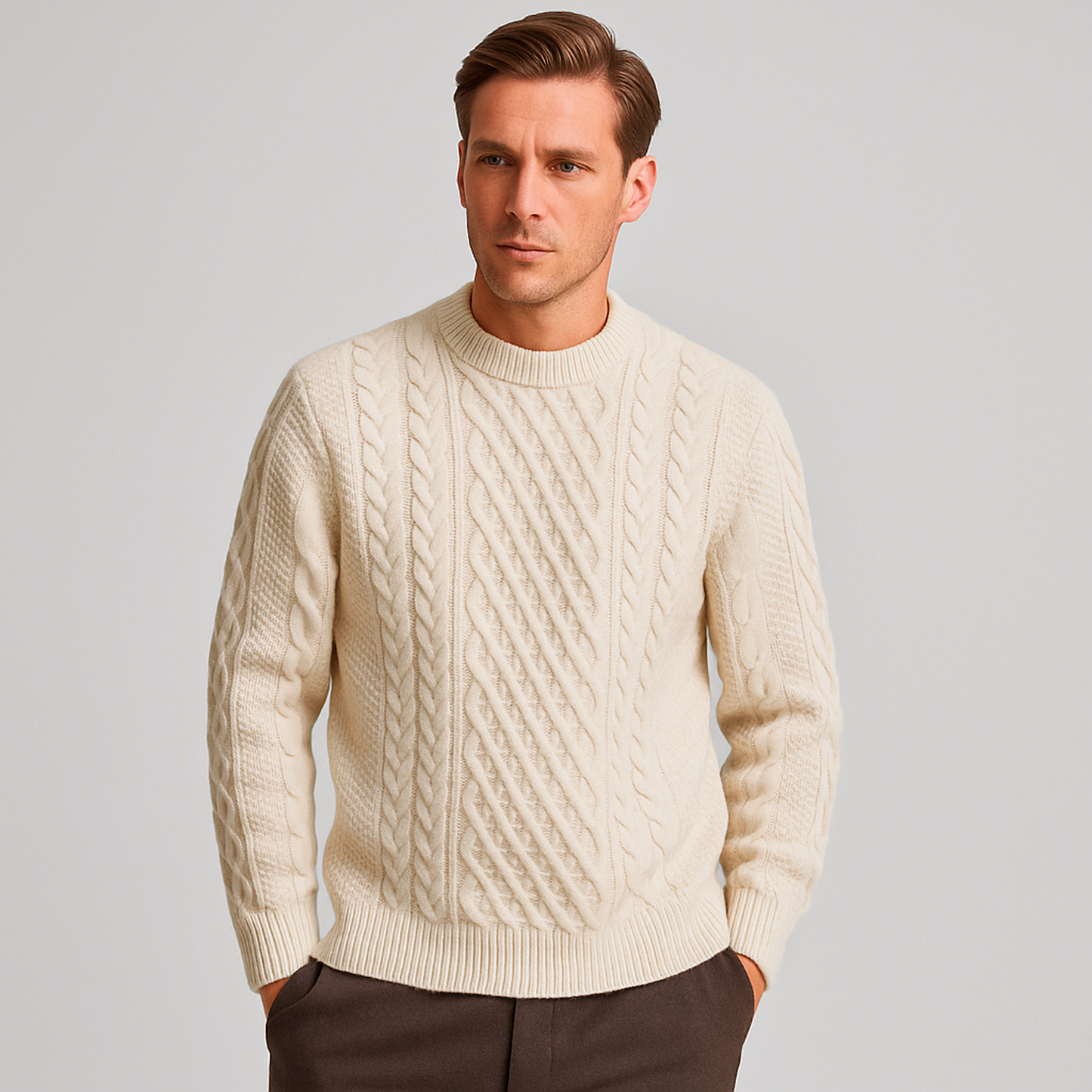 Pull en Laine Noir Homme